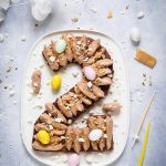 Gateau chiffre chocolat noisettes