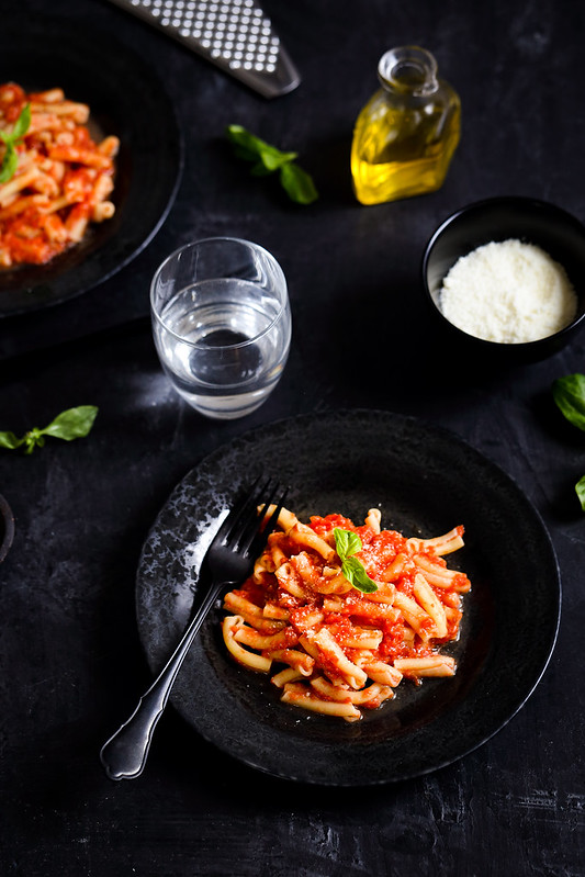 pâtes napolitaines tomate fromage