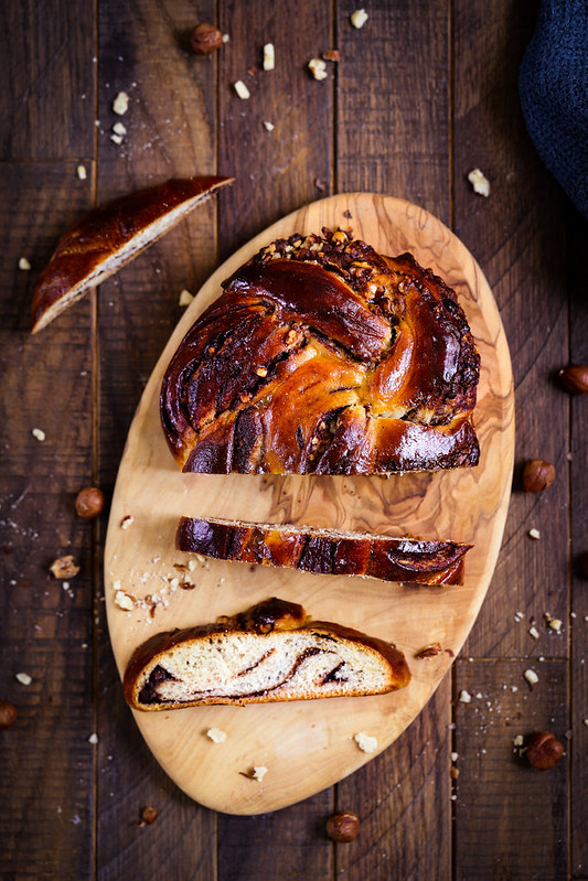 Babka brioche chocolat noisettes