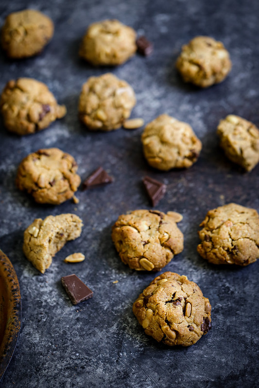 Cookies cacahuetes chocolat