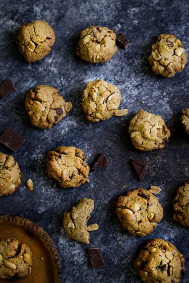 Cookies cacahouetes chocolat recette