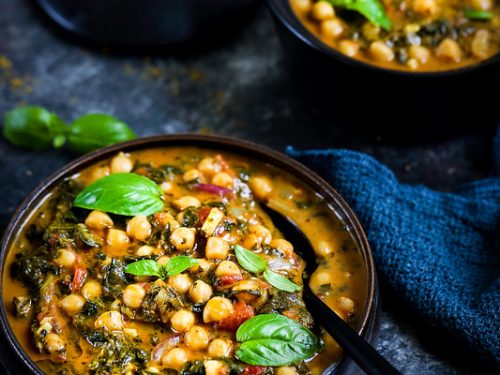 Curry Pois Chiches Epinards Recette Vegetarienne Un Dejeuner De Soleil