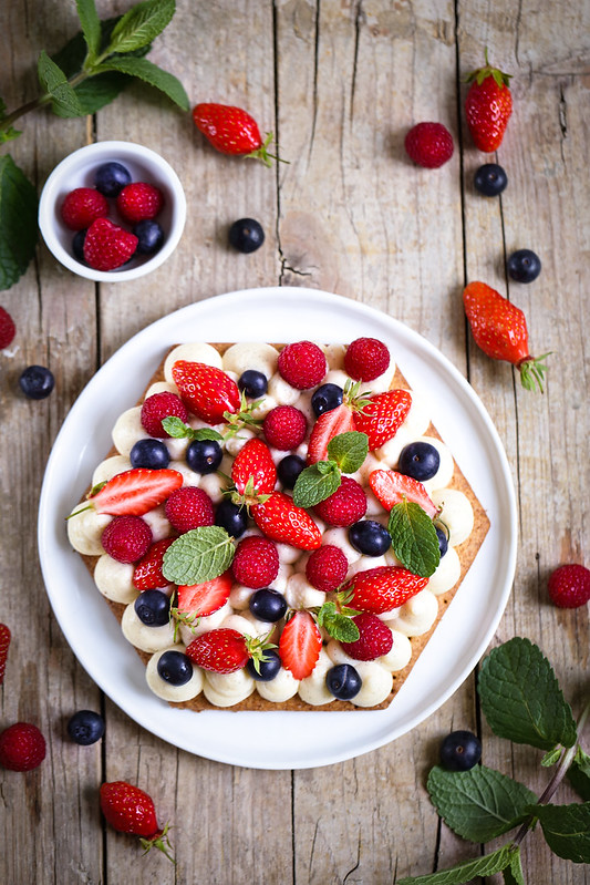 Tarte fruits rouges creme patissiere recette facile