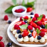 Tarte crème patissiere et fruits rouges recette italienne