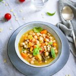 Minestrone italien pois chiches legumes recette legere