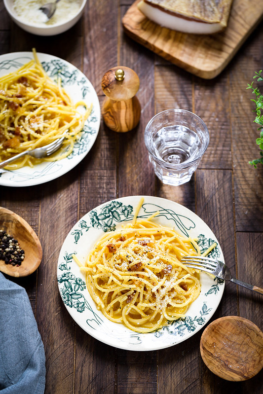 Pates carbonara recette italienne