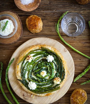 Tarte fine asperges boursin recette facile