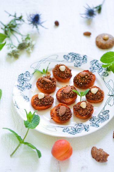 Abricots rotis amaretti (sans gluten et vegan)