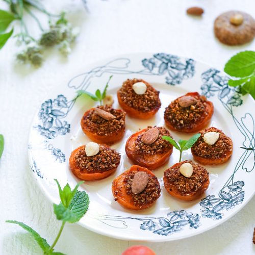 Abricots rotis amaretti (sans gluten et vegan)