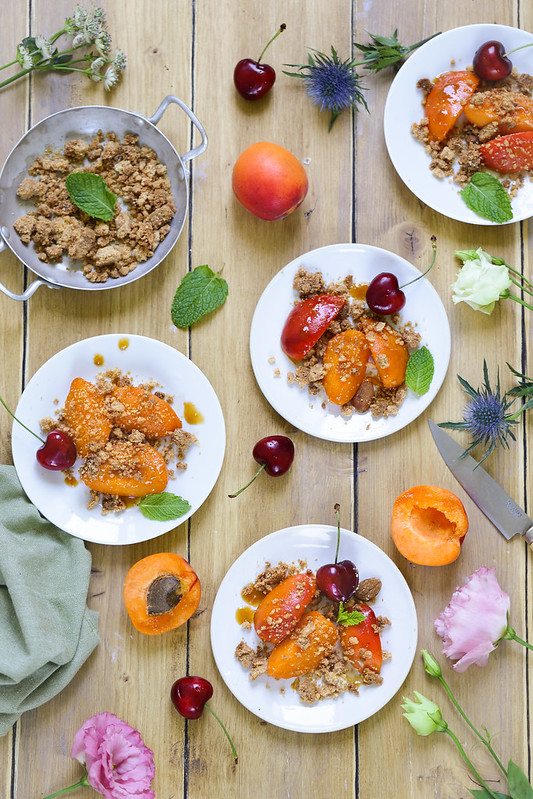 Crumble abricots recette facile