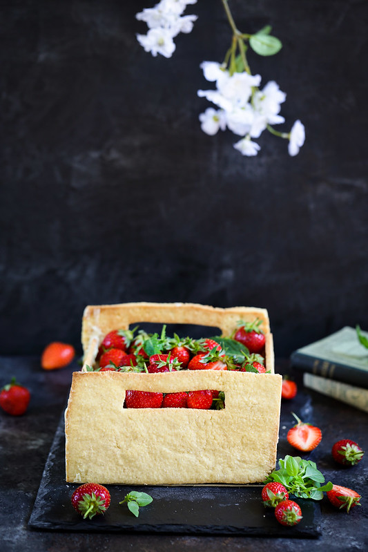 gateau fraises entremets forme cagette video