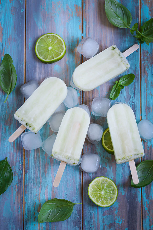 Batonnets glaces citron vert basilic recette maison facile