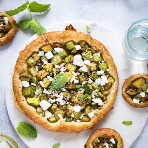 Tarte aux courgettes et feta super simple