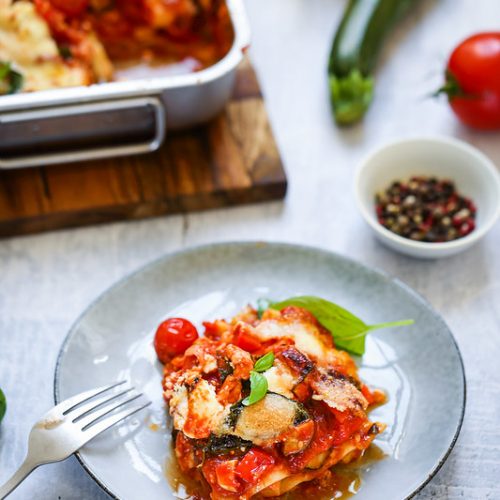 Lasagnes vegetariennes tomates mozzarella recette video