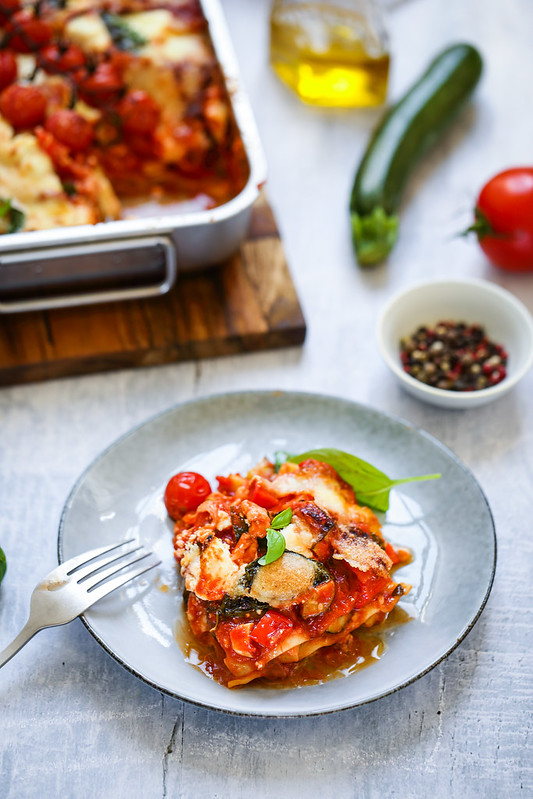 Lasagnes vegetariennes tomates mozzarella recette video 