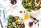Salade figues chevre vegetarienne