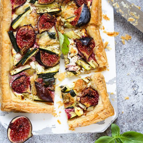 tarte fine figues chevre recette rapide