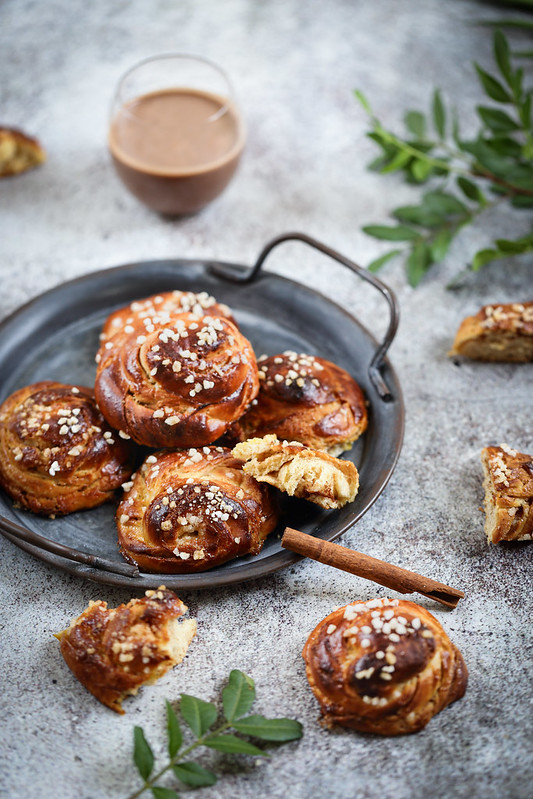 Brioche roulee cannelle farine epeautre