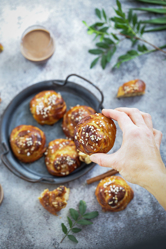 Brioche roulee cannelle kanelbullar recette