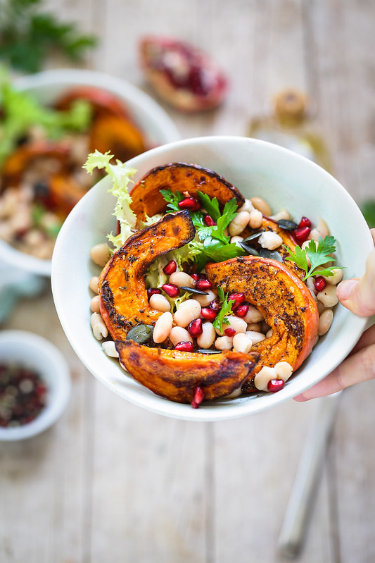 Salade potimarron haricots blancs recette facile