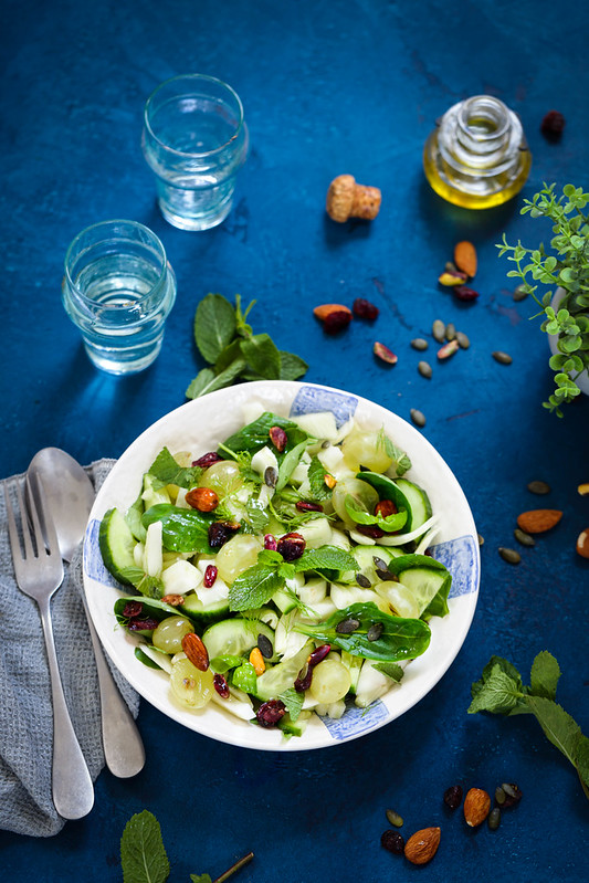 Salade fenouil concombre recette legere