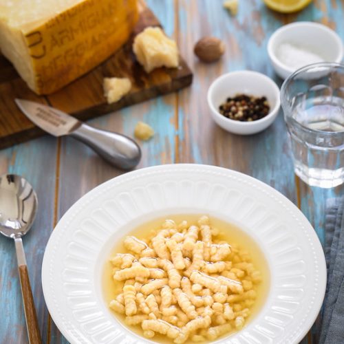 Passatelli bouillon recette italienne soupe