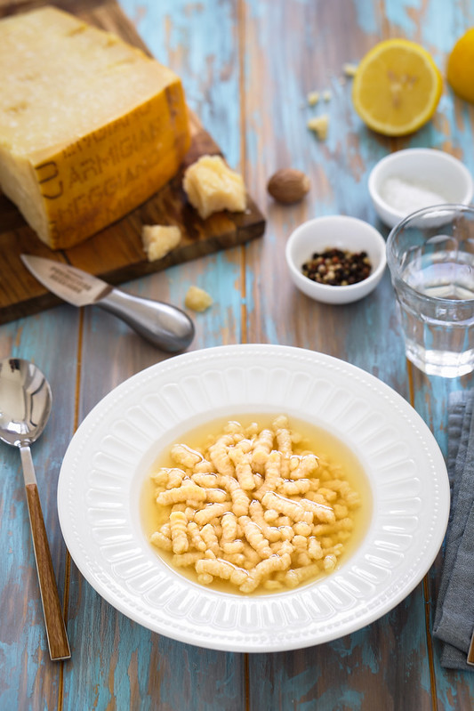 Passatelli bouillon recette italienne soupe