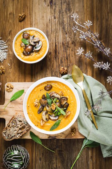Soupe patate douce panais recette vegan