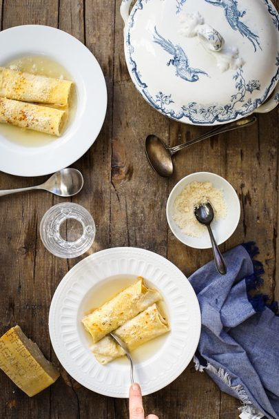 Crêpes au bouillon comme en Italie (recette et vidéo)