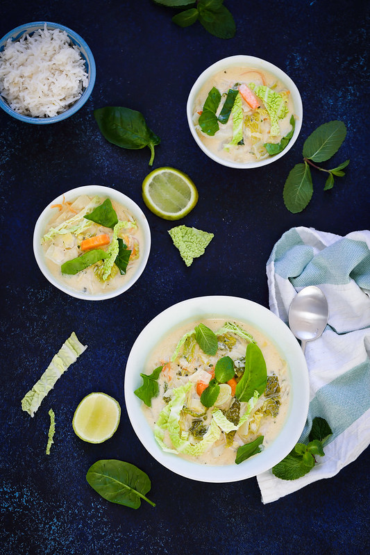 Curry vert thaï aux nouilles, Recette facile