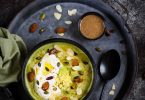 Soupe brocoli puree amandes yaourt recette vegetarienne