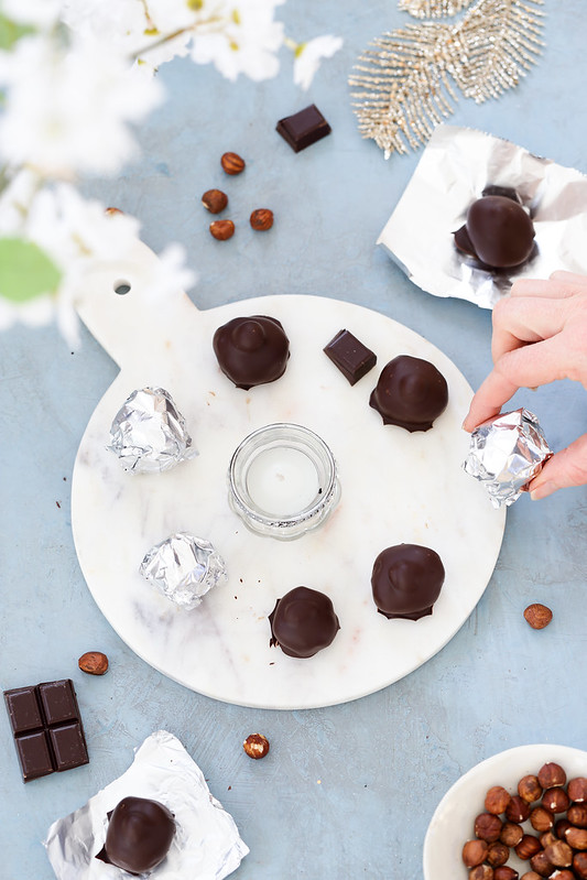 Truffes croustillantes au chocolat au lait