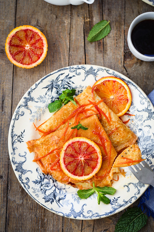 crepes orange facon suzette recette