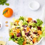 salade frisee betterave endive fromage recette vegetarienne