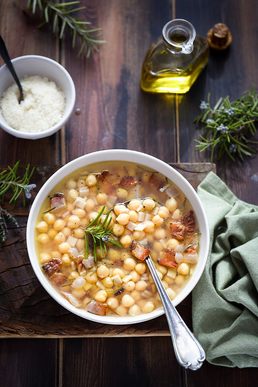 Soupe pois chiches crozets faon pasta ceci recette italienne