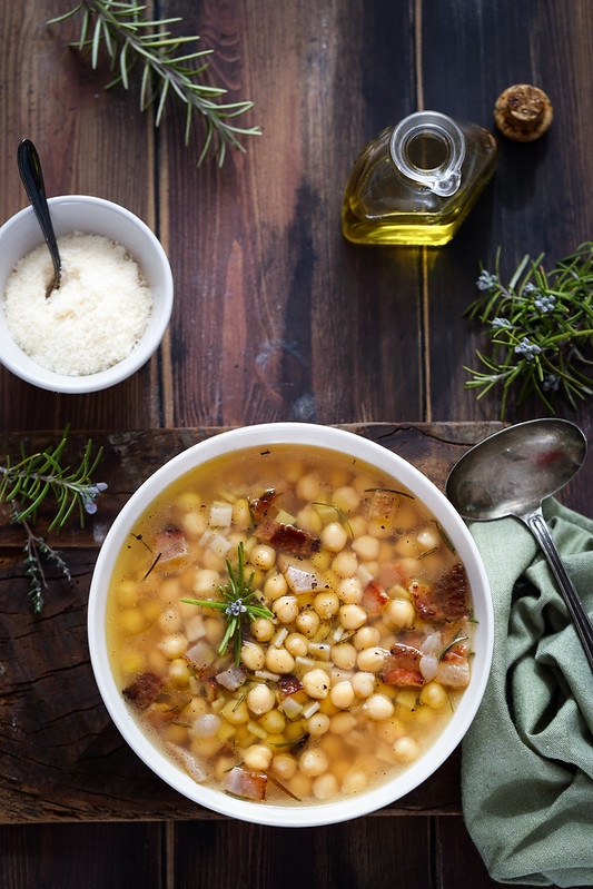 soupe pois chiches pasta ceci recette italienne