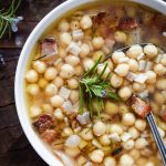 soupe pois chiches crozets recette italienne rapide