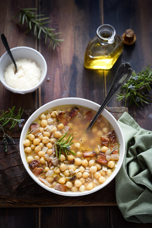 soupe pois chiches crozets