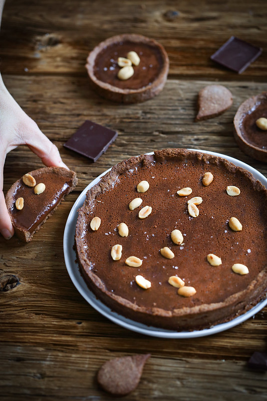 Tarte chocolat caramel cremeuse facile