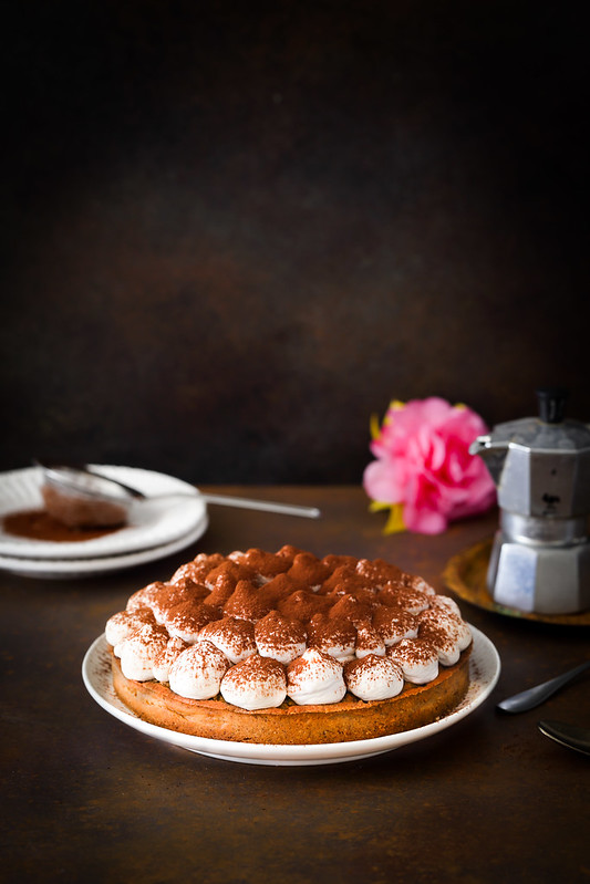 tarte au café chantilly mascarpone facon tiramisu