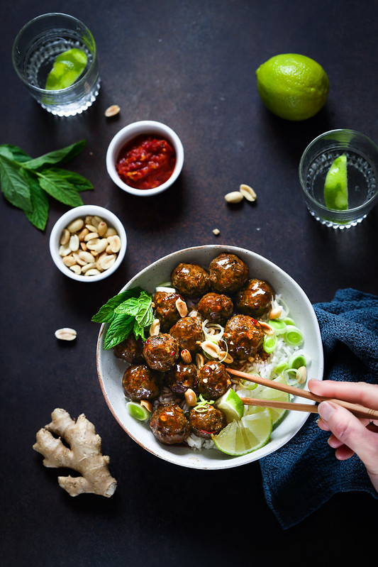 boulettes boeuf thai recette facile four