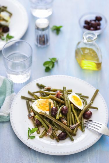 salade italienne haricots verts olives oeuf