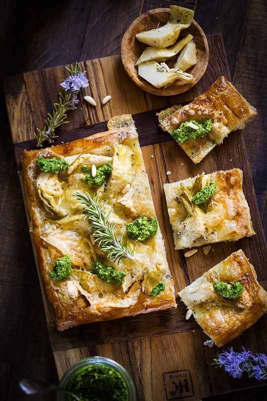 tarte fine artichauts fromage recette facile