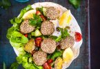 falafels verts cuits au four