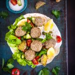 falafels verts cuits au four