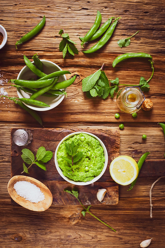 houmous petits pois recette