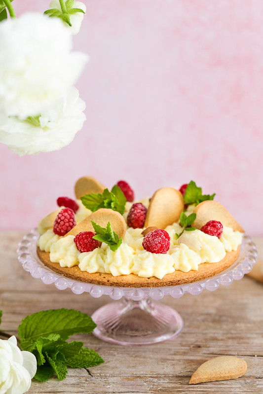 tarte creme patissiere amandes recette