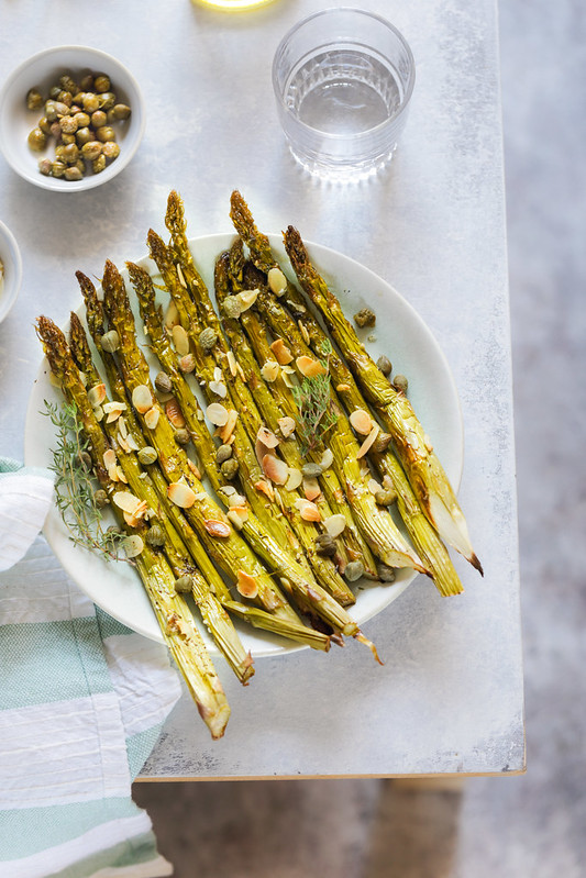 Asperges roties amandes recette facile