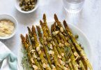 asperges roties capres amandes vegan