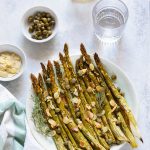 asperges roties capres amandes vegan